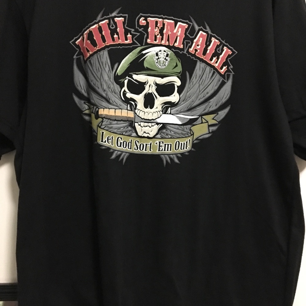 Silk screened t shirt